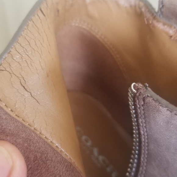 Coach leather bootie size 7M - Picture 10 of 12